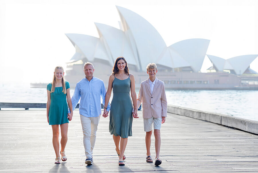 Woman tourist enjoying scenic views in Australia